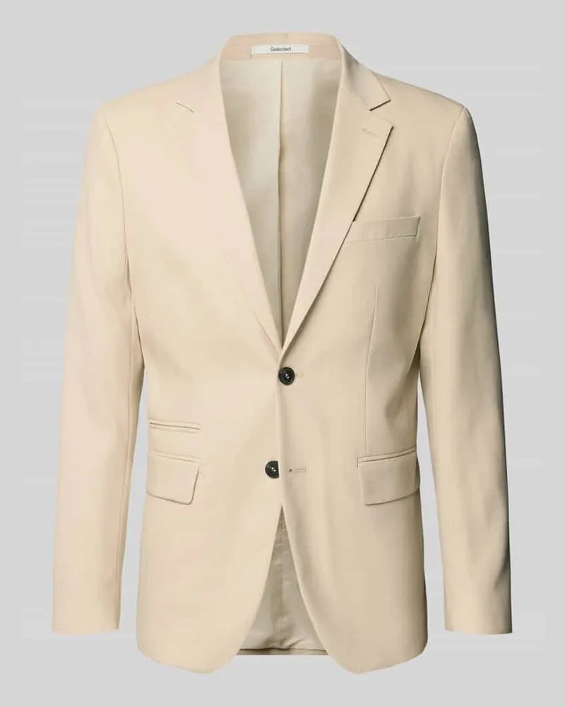 Selected Homme Slim Fit Anzugsakko mit Woll-Anteil Modell 'SLIM-NEIL Offwhite