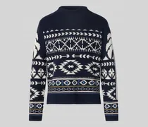 Strickpullover mit Stehkragen