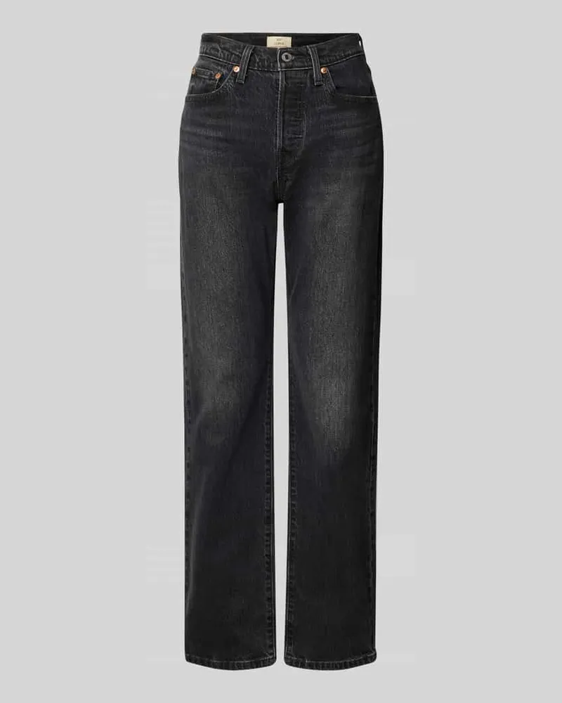 Levi's Straight Fit Jeans mit 5-Pocket-Design Black