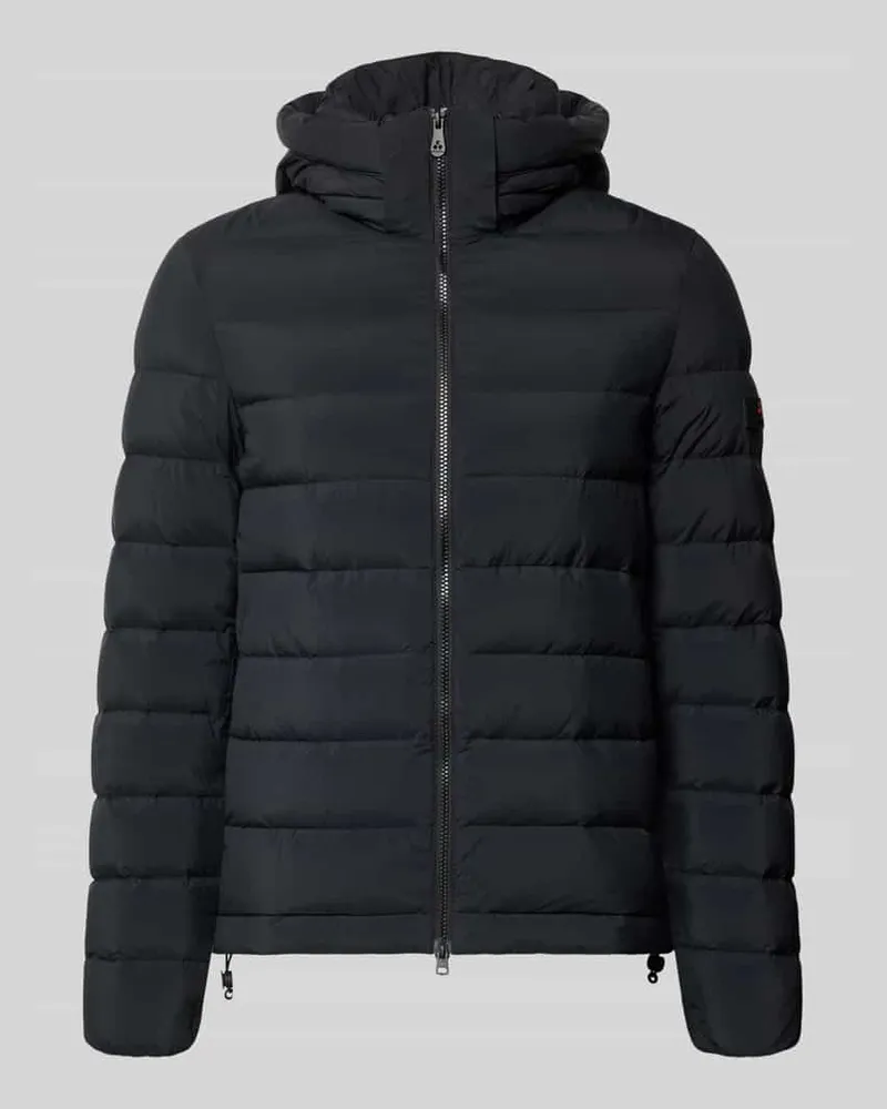 Peuterey Slim Fit Steppjacke mit Zweiwege-Reißverschluss Black