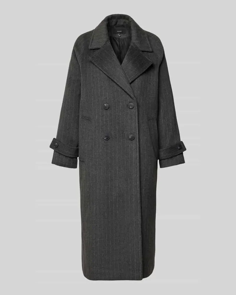 Vero Moda Mantel mit doppelreihiger Knopfleiste Mittelgrau