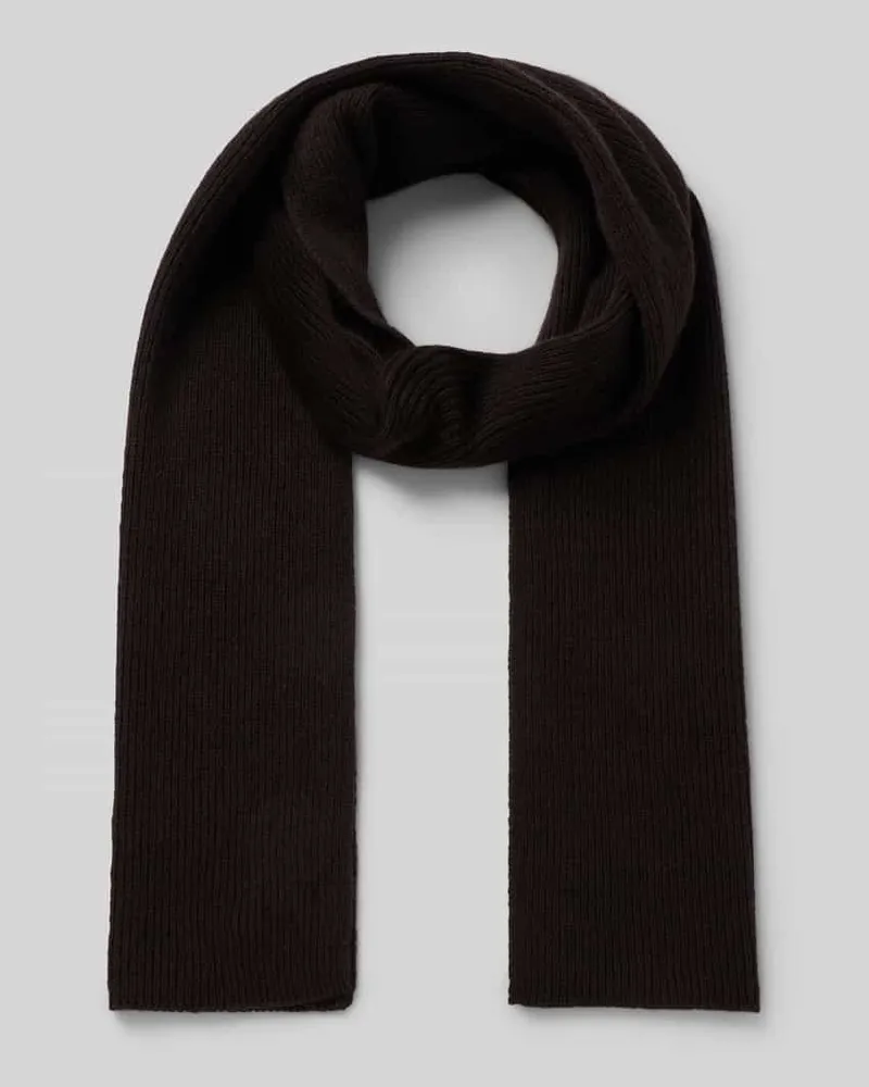 UNIO Schal aus Schurwoll-Mix mit Kaschmir-Anteil Dunkelbraun