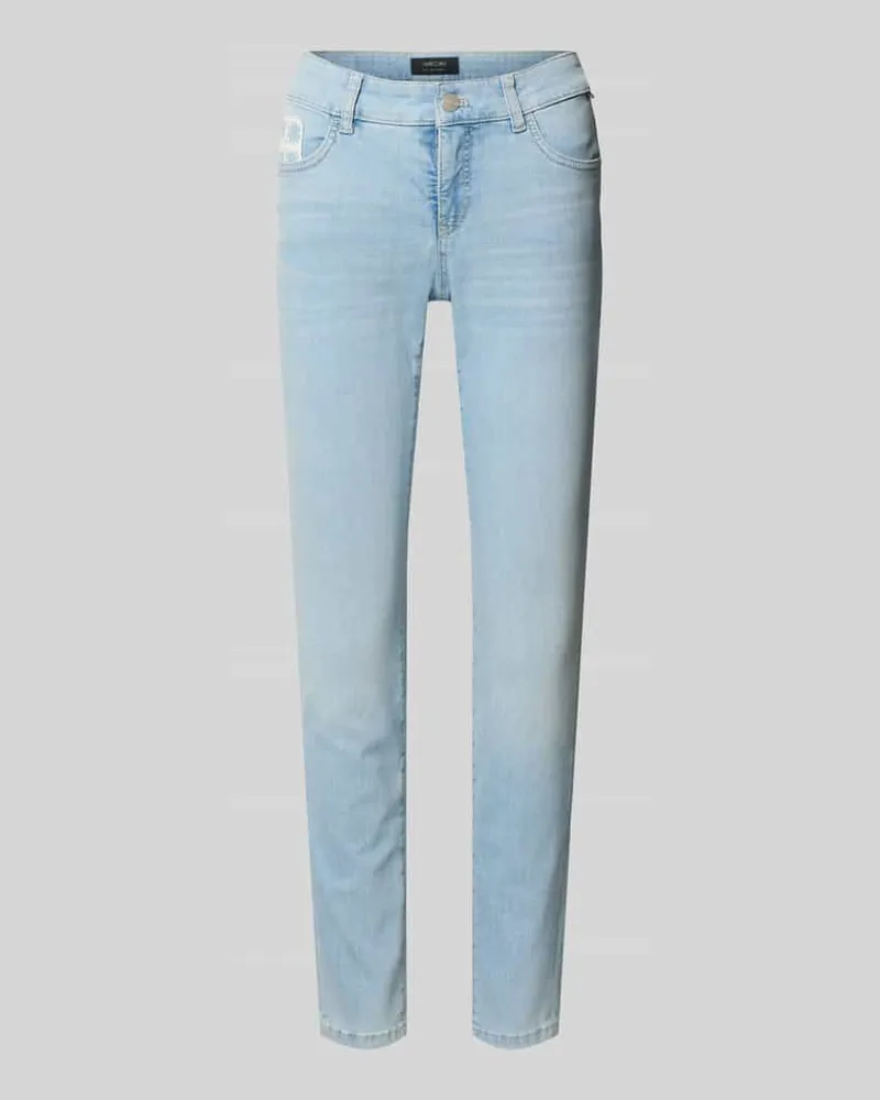 Marc Cain Slim Fit Jeans mit Stitching Hellblau