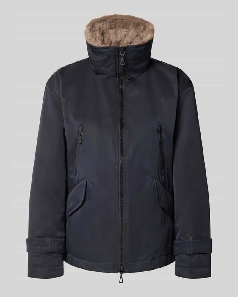 AMBER & JUNE Jacke mit Pattentaschen und Zweiwege-Reißverschluss Marine