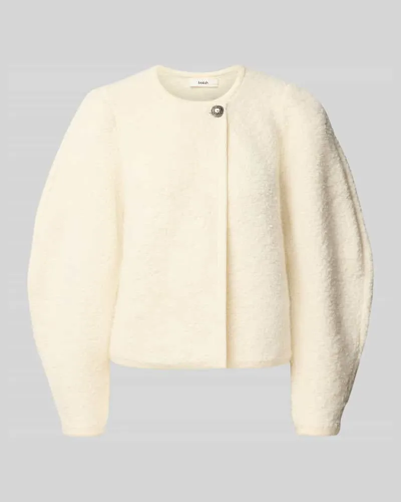 ba&sh Strickjacke aus Woll-Mix mit Knopfverschluss Modell 'FIDA Offwhite