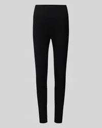 EA7 Skinny Fit Leggings mit Label-Detail Black