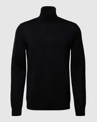 JOOP! Rollkragenpullover aus Merinowolle Modell 'Donte Marine