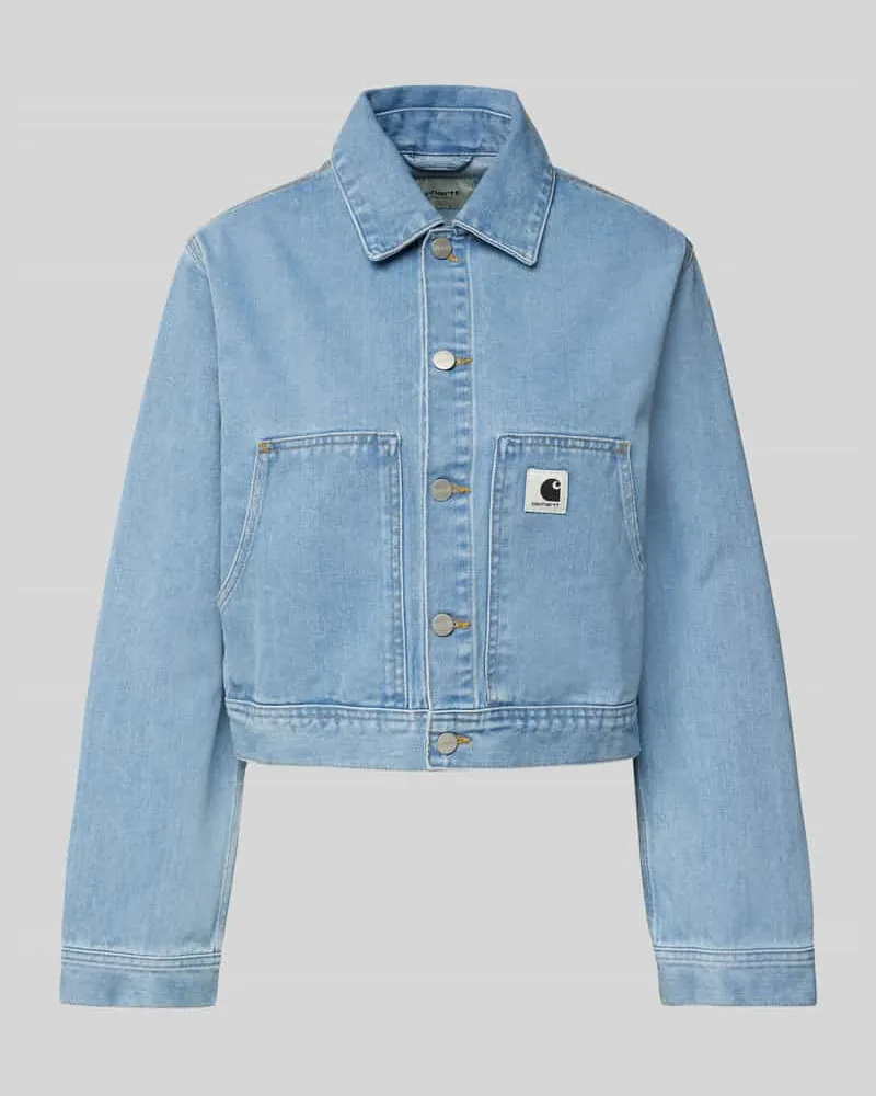 Carhartt WIP Jeansjacke mit Knopfleiste Modell 'Arca Jeansblau