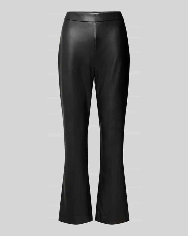 RAFFAELLO ROSSI  Flared Bootcut Hose in Leder-Optik Modell 'MACY Black
