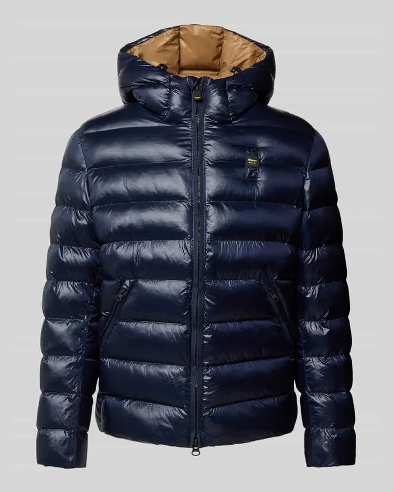 Blauer Steppjacke mit Zweiwege-Reißverschluss Modell 'ADAMS Marine