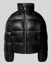 Calvin Klein Steppjacke in Leder-Optik Black