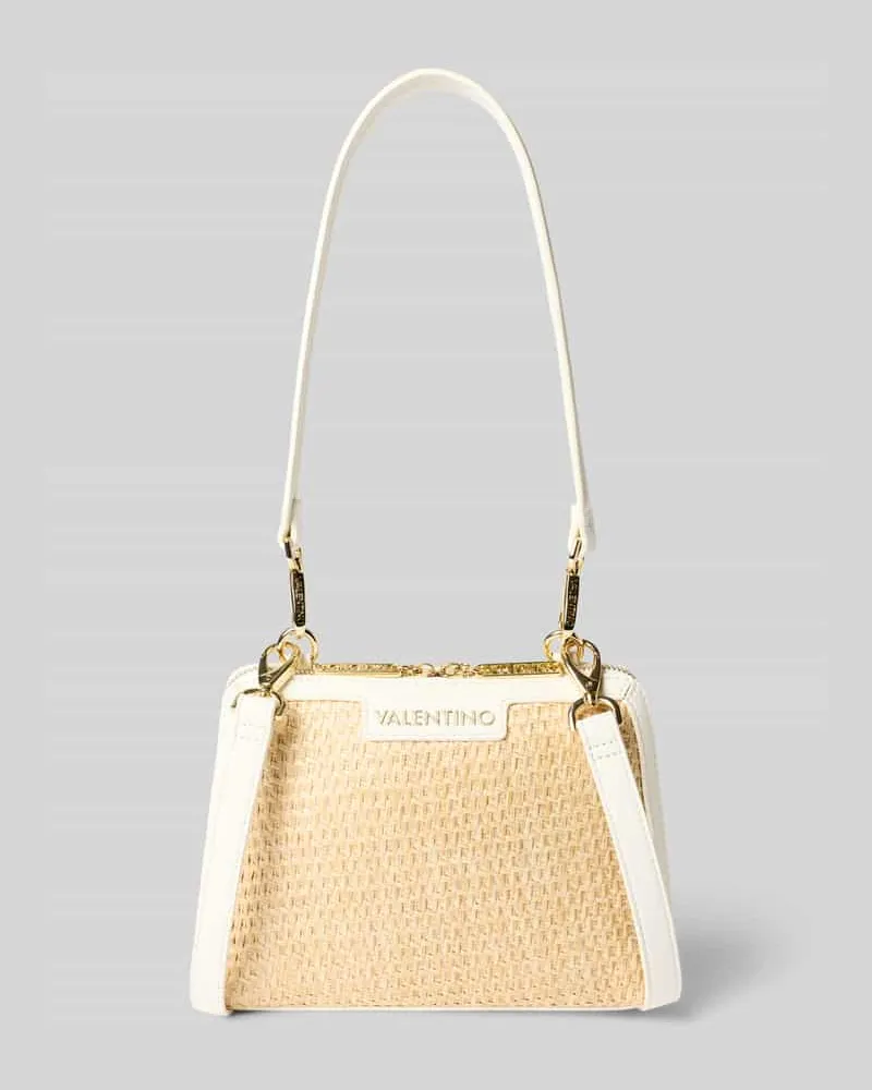 Valentino Bags Handtasche mit Label-Applikation Modell 'DEMETRA Ecru