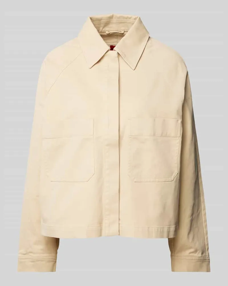 HUGO BOSS Blazer in unifarbenem Design Modell 'Anderi Beige