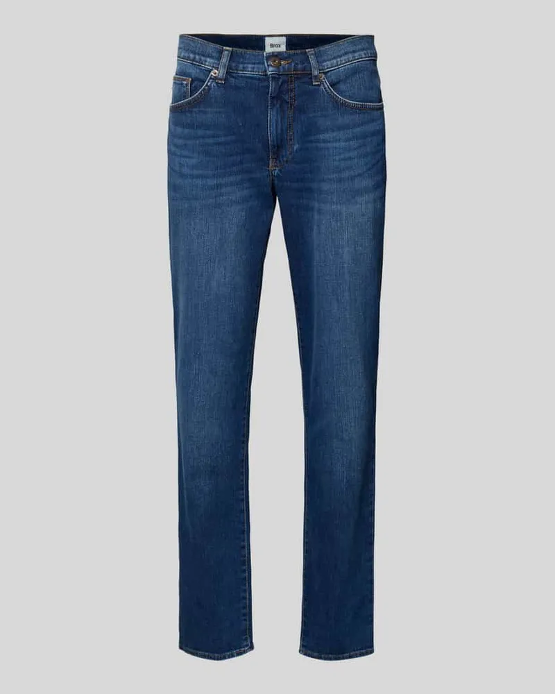 Brax Straight Leg Jeans im 5-Pocket-Design Modell 'Cadiz Dunkelblau