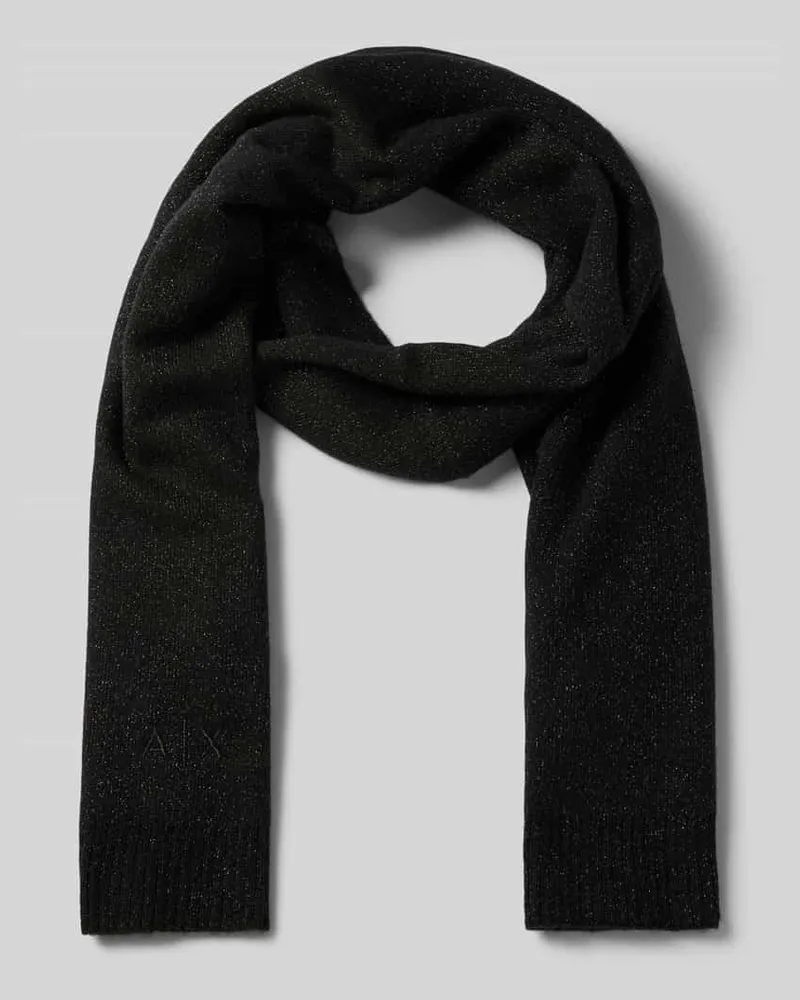 Armani Exchange Wollschal mit Kaschmir-Anteil Black