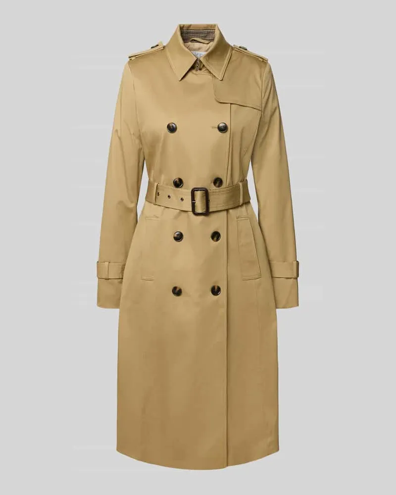 JAKE*S Regular Fit Trenchcoat aus Baumwoll-Mix Sand