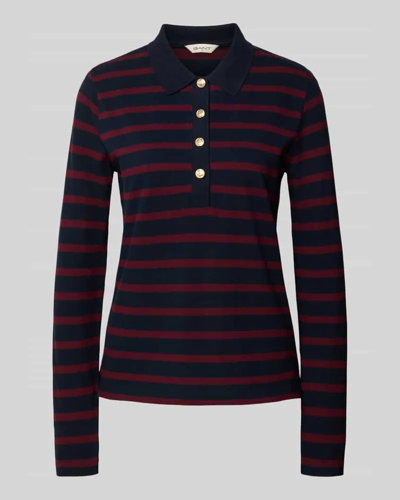 Gant Longsleeve mit Umlegekragen Marine