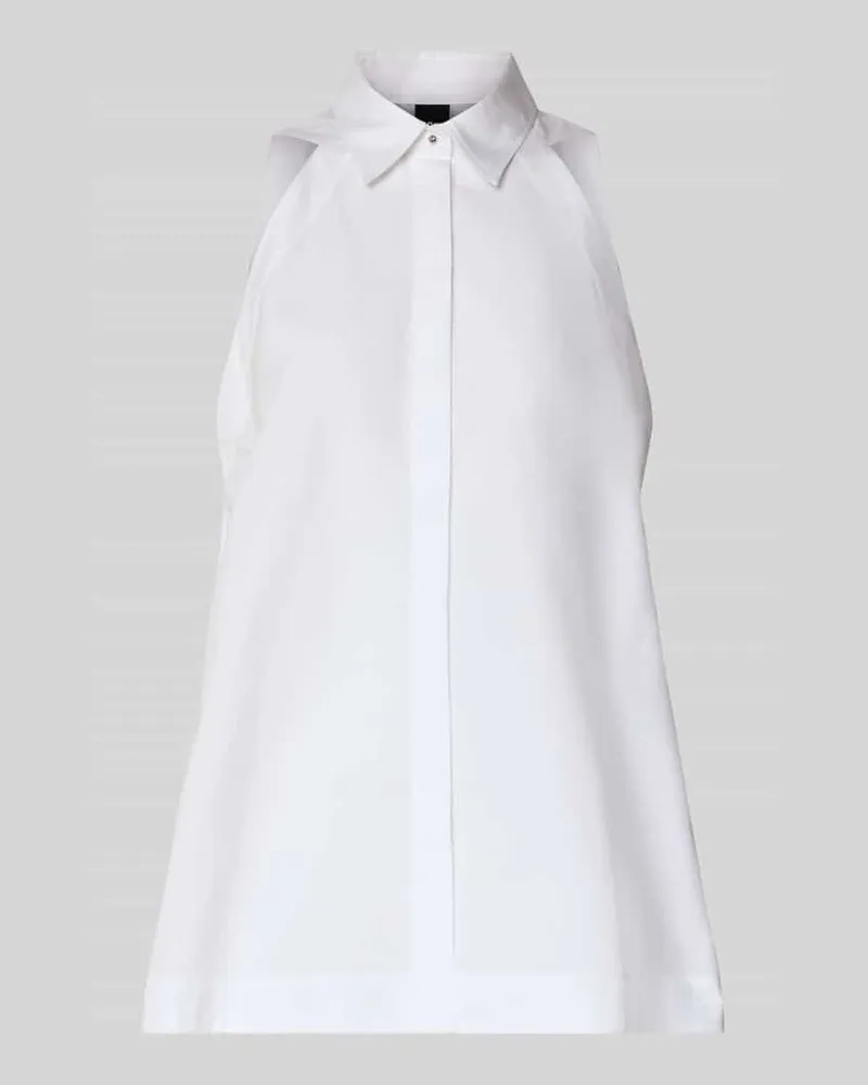HUGO BOSS Relaxed Fit Hemdbluse aus reiner Baumwolle Modell 'BECOLA Weiss