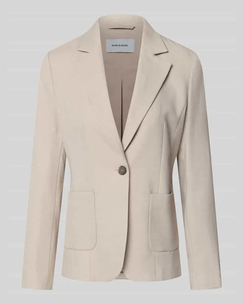 More & More Blazer mit Viskose-Anteil Sand