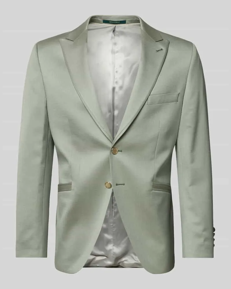 Wilvorst Sakko mit Reverskragen und Brustleistentasche Hellgruen
