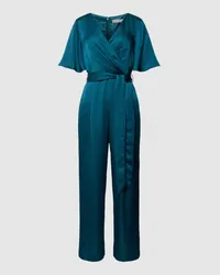 Christian Berg Jumpsuit in Wickel-Optik Dunkelgruen