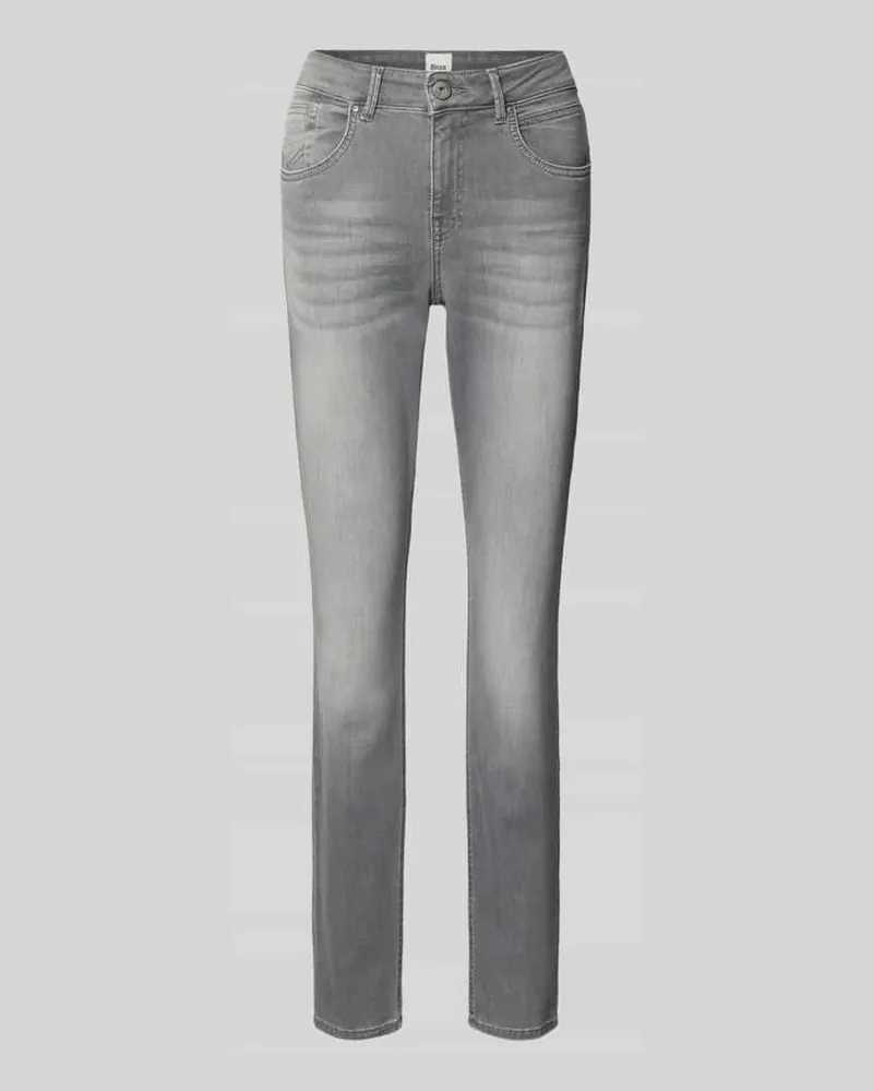 Brax Skinny Fit Jeans mit Eingrifftaschen Modell 'SHAKIRA Hellgrau