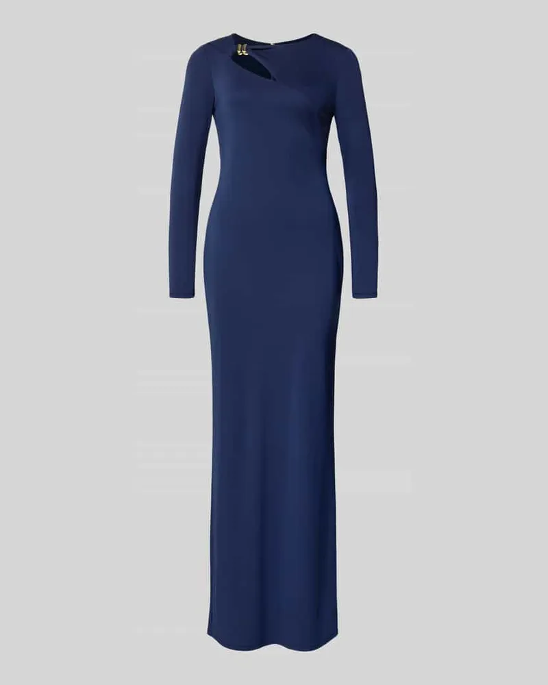 Ralph Lauren Abendkleid mit Cut Out und Knotendetail Modell 'BURLINCE Dunkelblau