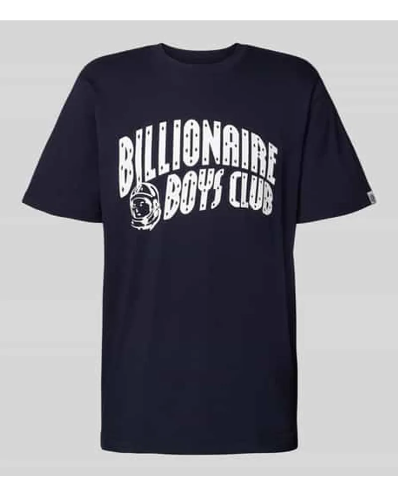 Billionaire Boys Club T-Shirt mit Label-Print Dunkelblau