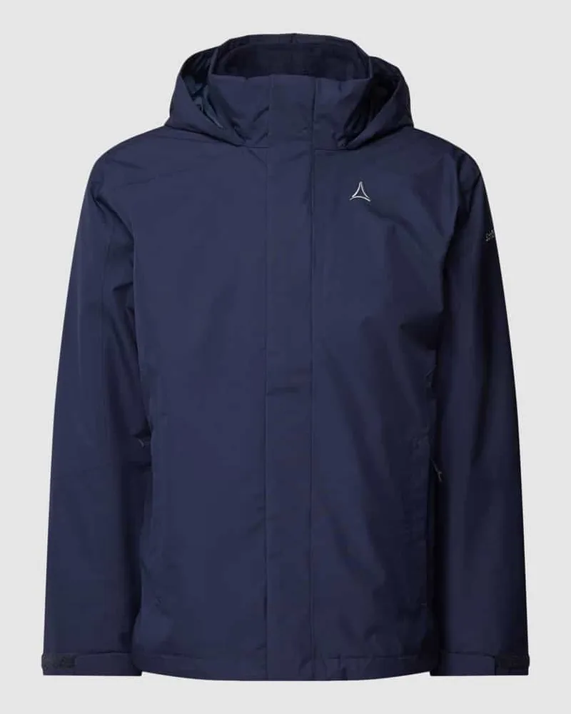 Schöffel Funktionsjacke mit Label-Detail Marine