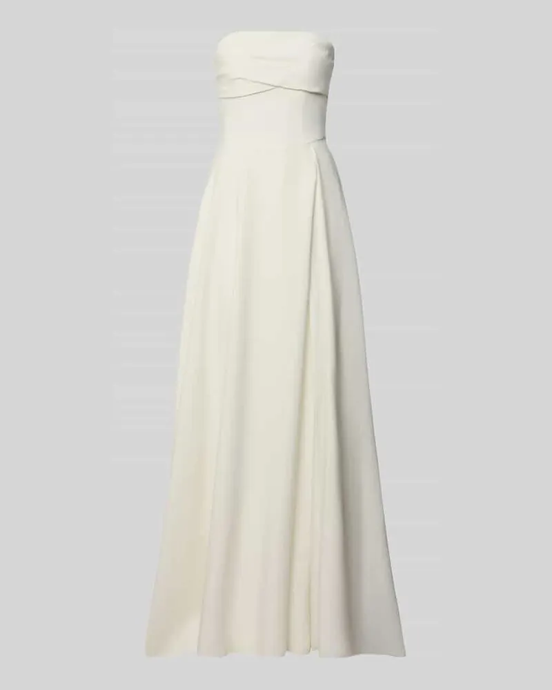 LUXUAR Abendkleid im Off-Shoulder-Look Offwhite
