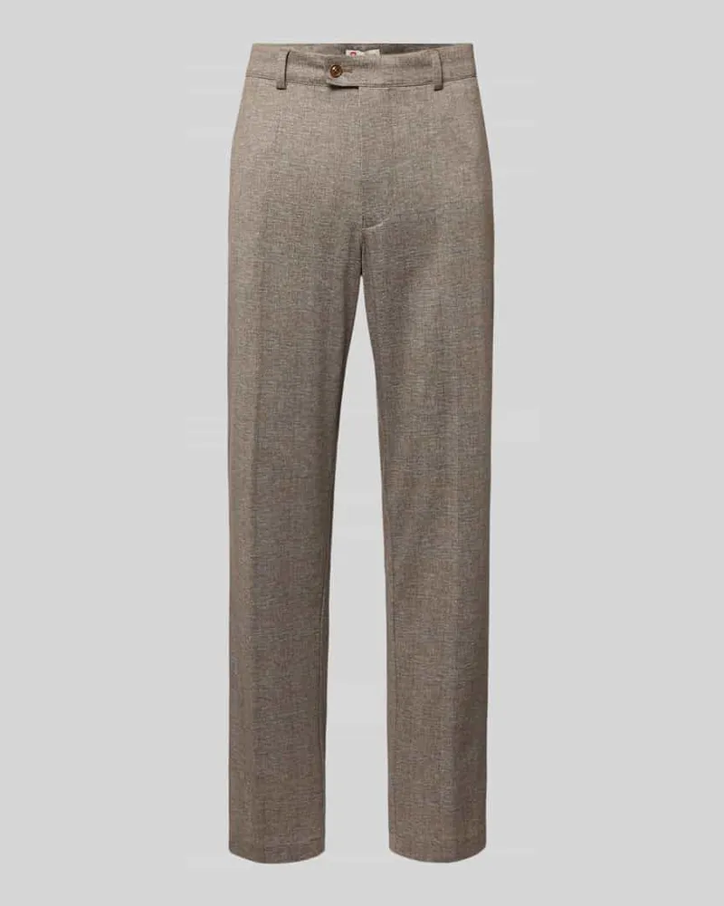 CG Straight Fit Anzughose mit Viskose-Anteil Modell 'Orlando Beige