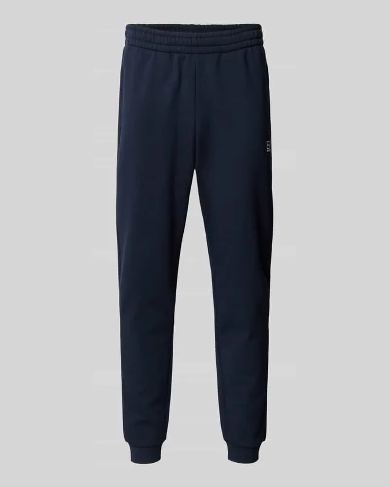 EA7 Sweatpants mit elastischem Bund Dunkelblau