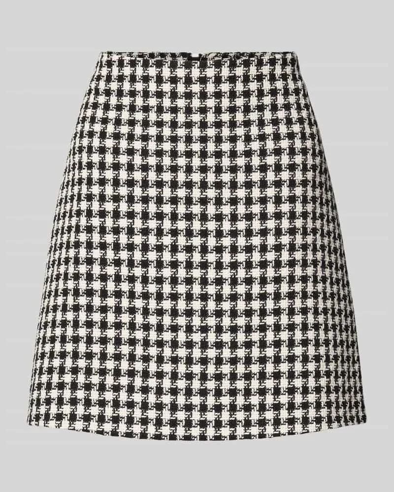 HUGO BOSS Ausgestellter Mini-Rock mit Allover-Muster Modell 'ROMESA Black