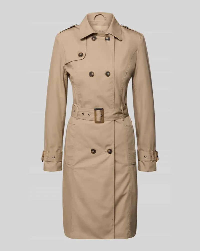 Soyaconcept Regular Fit Mantel mit Umlegekragen Modell 'Lora Taupe