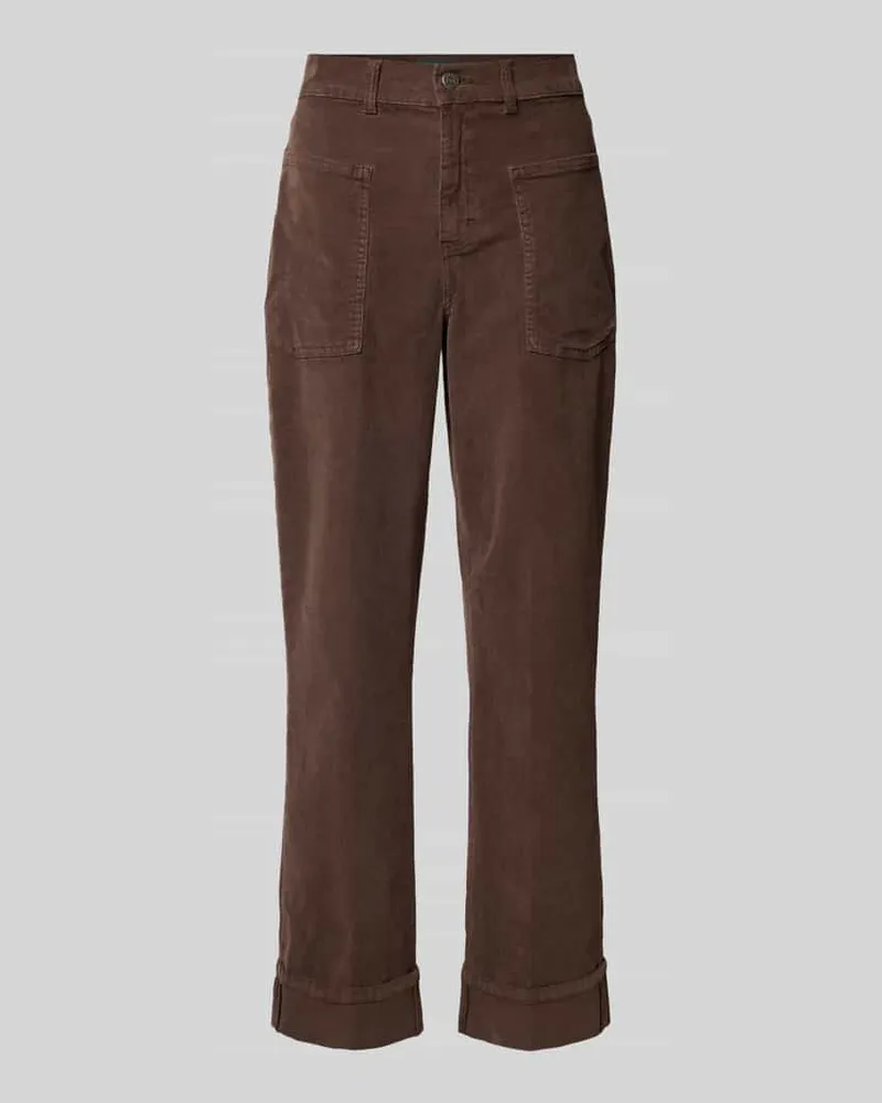 ANGELS  Stoffhose mit Eingrifftaschen Dunkelbraun