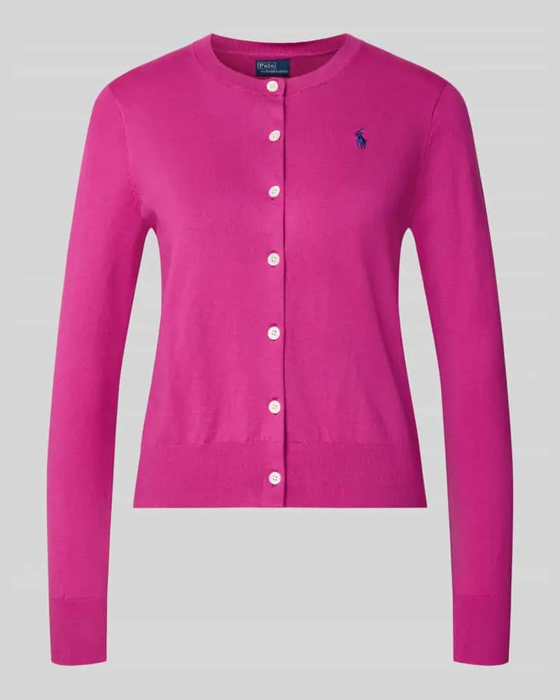 Ralph Lauren Strickjacke mit Logo-Stitching Pink