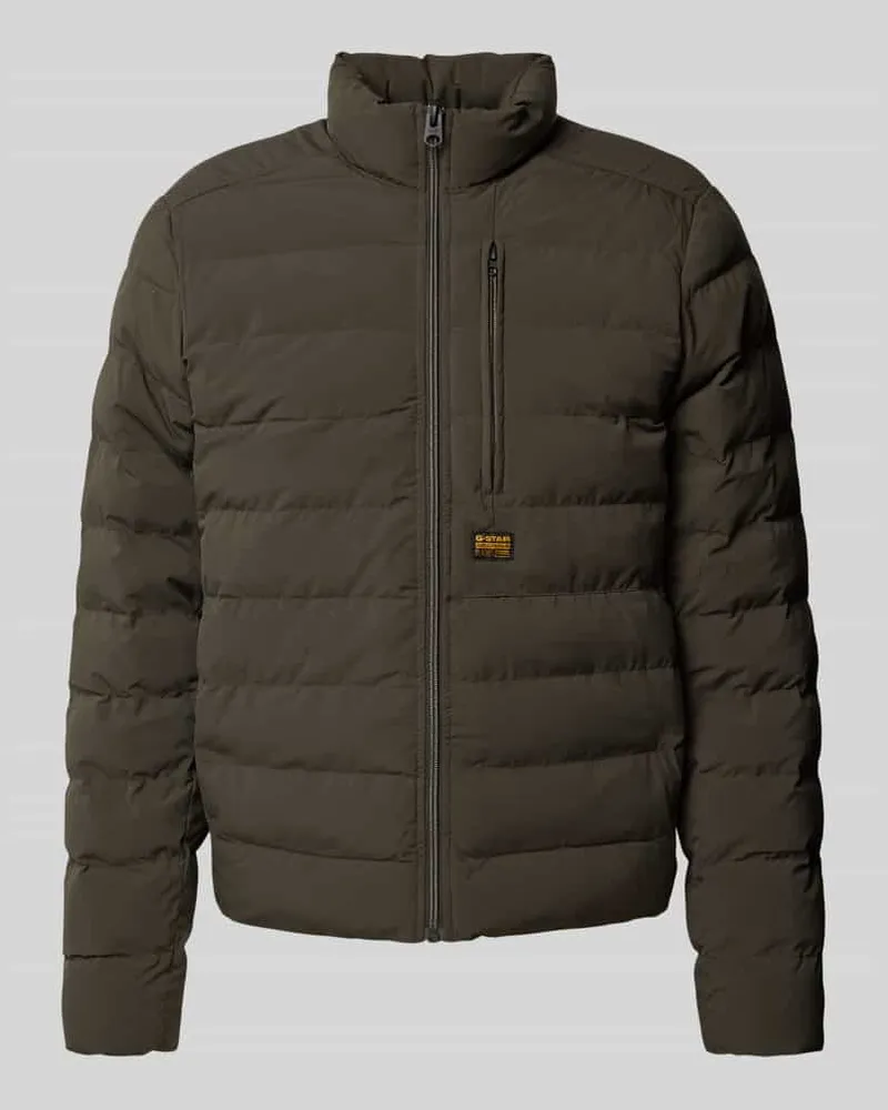 G-STAR RAW Steppjacke mit Label-Patch Modell 'Foundation Anthrazit