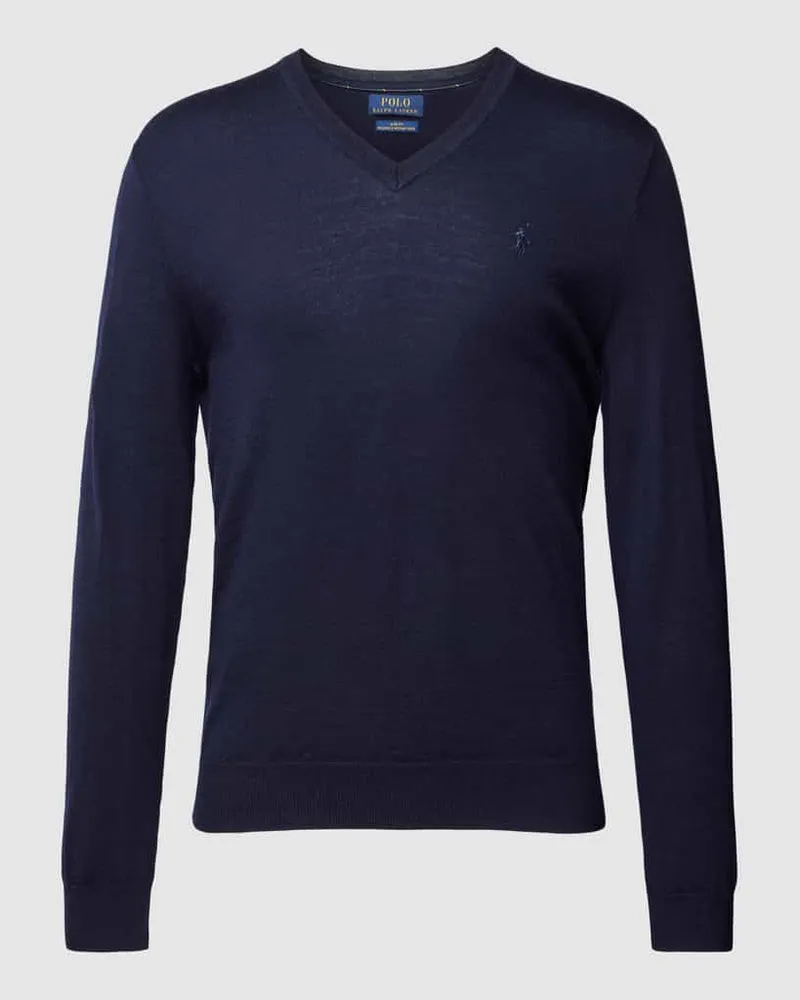 Ralph Lauren Longsleeve mit Logo-Stitching Marine