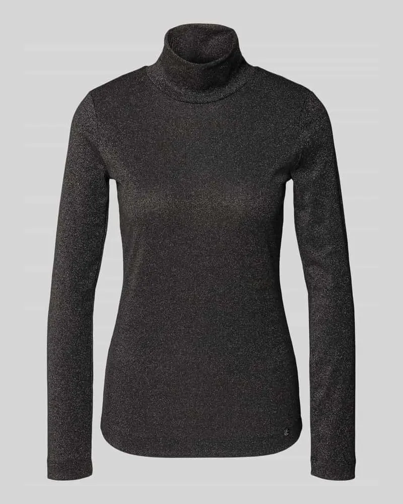 Marc Cain Longsleeve mit Stehkragen Dunkelgrau