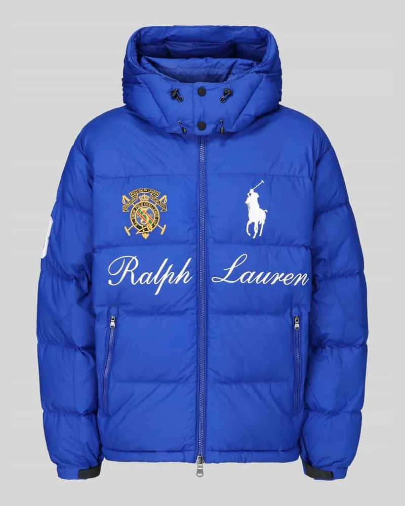 Ralph Lauren Regular Fit Daunenjacke mit abnehmbarer Kapuze Royal