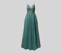 Abendkleid mit Strasssteinbesatz