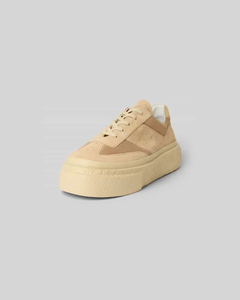 Maison Margiela Plateau-Sneaker mit Belüftungslöchern Beige