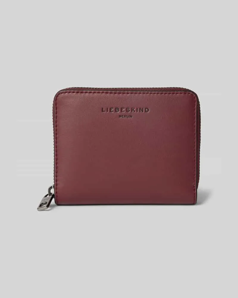 Liebeskind Portemonnaie mit Logo-Prägung Modell 'Conny Bordeaux