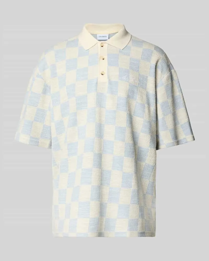 LES DEUX Regular Fit Poloshirt mit viskose-Anteil Modell 'Branson Hellblau