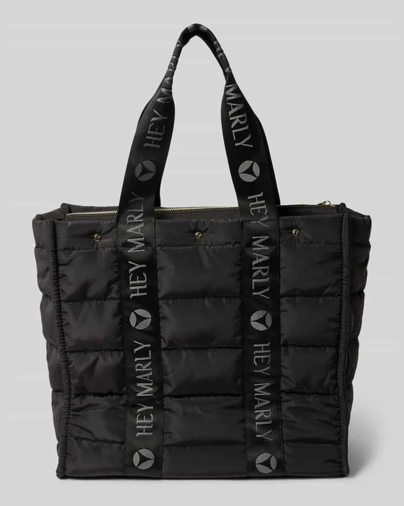 Hey Marly Shopper mit Ziernähten Modell 'Best Buddy Black