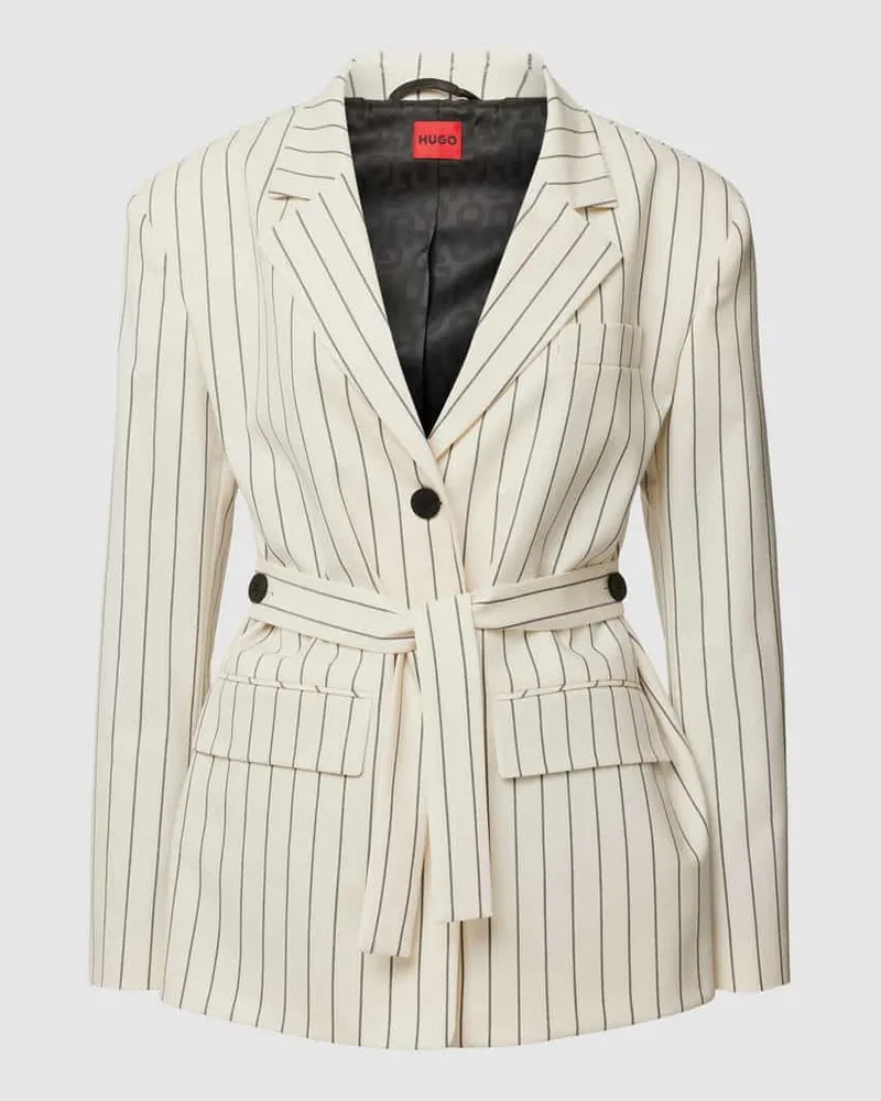 HUGO BOSS Blazer mit Streifenmuster Modell 'AEVA Offwhite