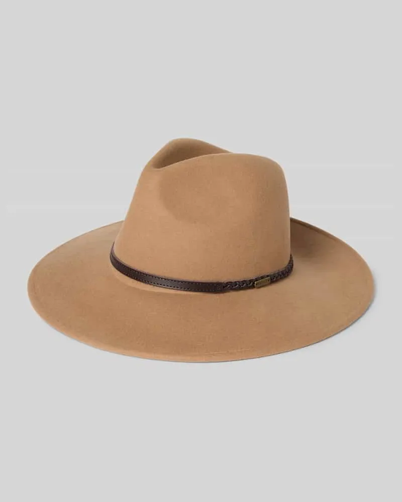Barbour Fedora aus reinem Wollfilz Camel