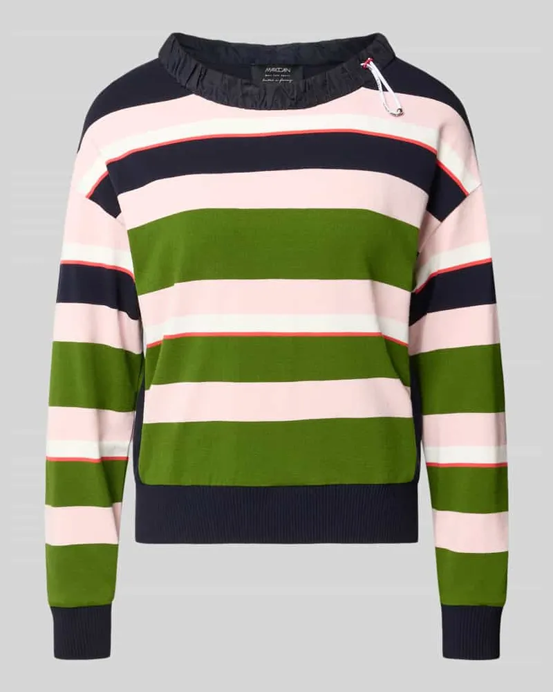 Marc Cain Relaxed Fit Sweatshirt aus Viskose-Mix Marine