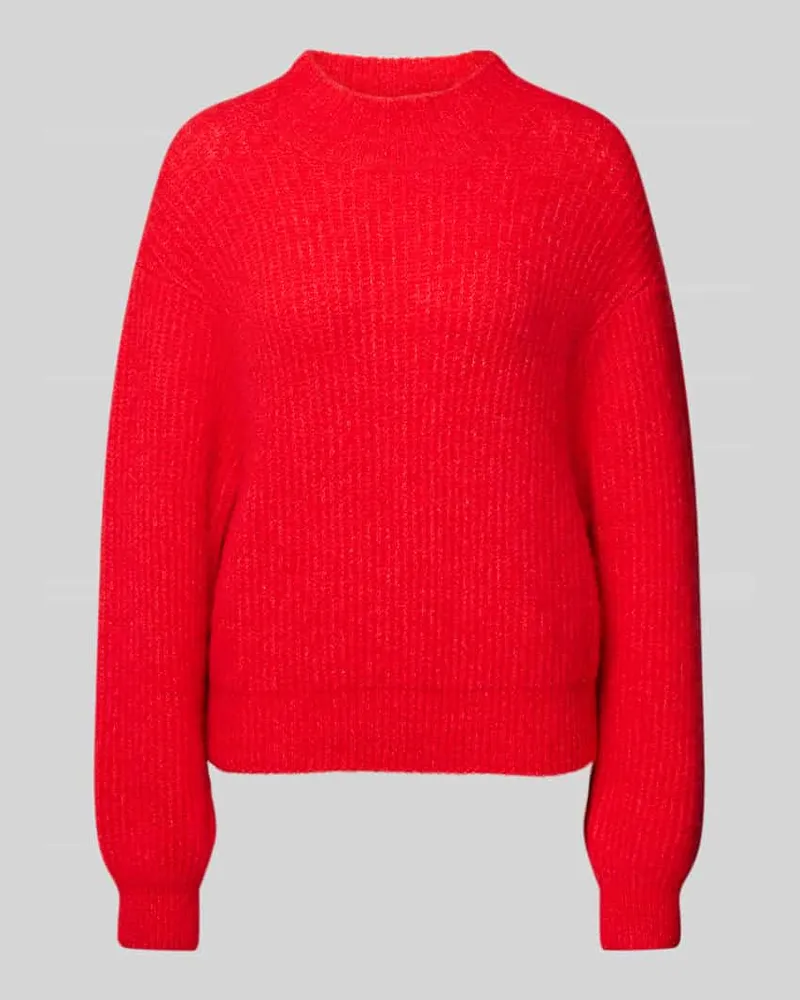 American Vintage Strickpullover mit gerippten Abschlüssen Rot