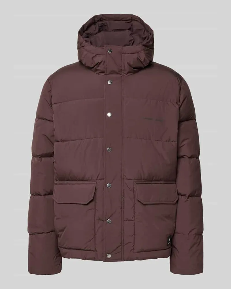 Samsøe & Samsøe Steppjacke mit Kapuze Bordeaux